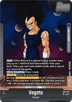 Vegeta // Vegeta (ST01-053) (V.1 – Leader) – Story Booster 01 [Fusion World] – Near Mint – EN