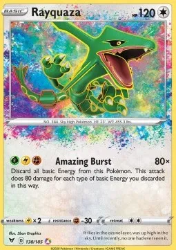 Rayquaza – Vivid Voltage (138) – Near Mint – FR