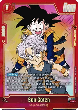 Son Goten (ST01-006) (V.2 – Feature Rare) – Story Booster 01 [Fusion World] – Near Mint – EN