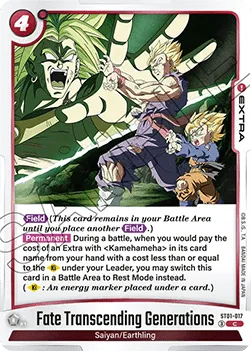 Fate Transcending Generations (ST01-017) (V.1 – Common) – Story Booster 01 [Fusion World] – Near Mint – EN